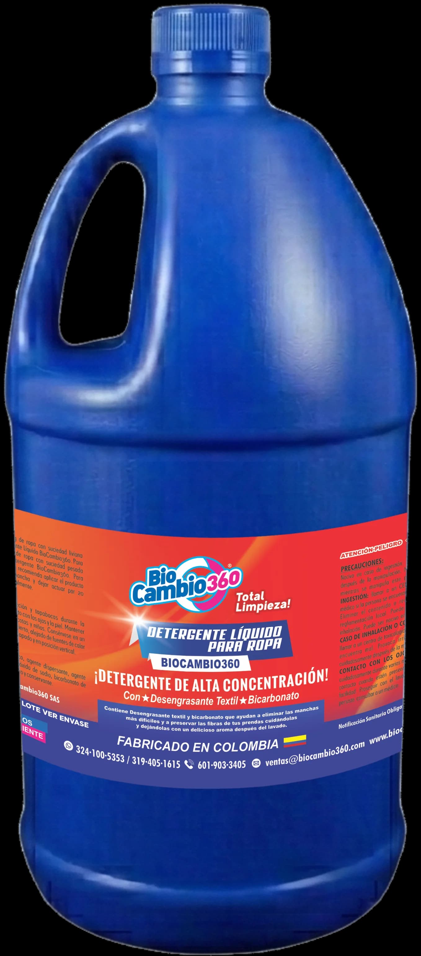 Detergente Líquido para Ropa y Lavadora