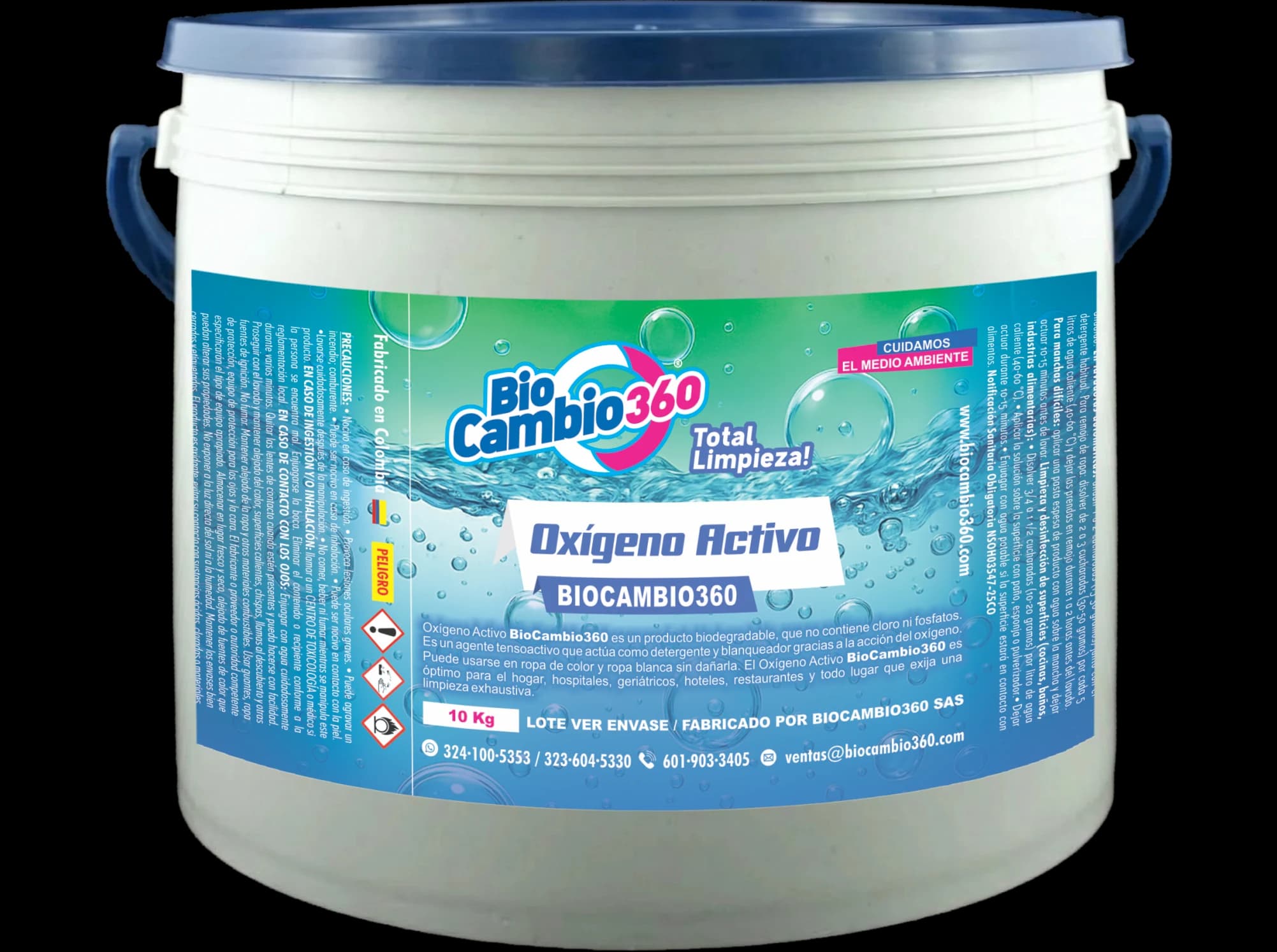 Oxígeno Activo Blanqueador & Desinfectante en Polvo