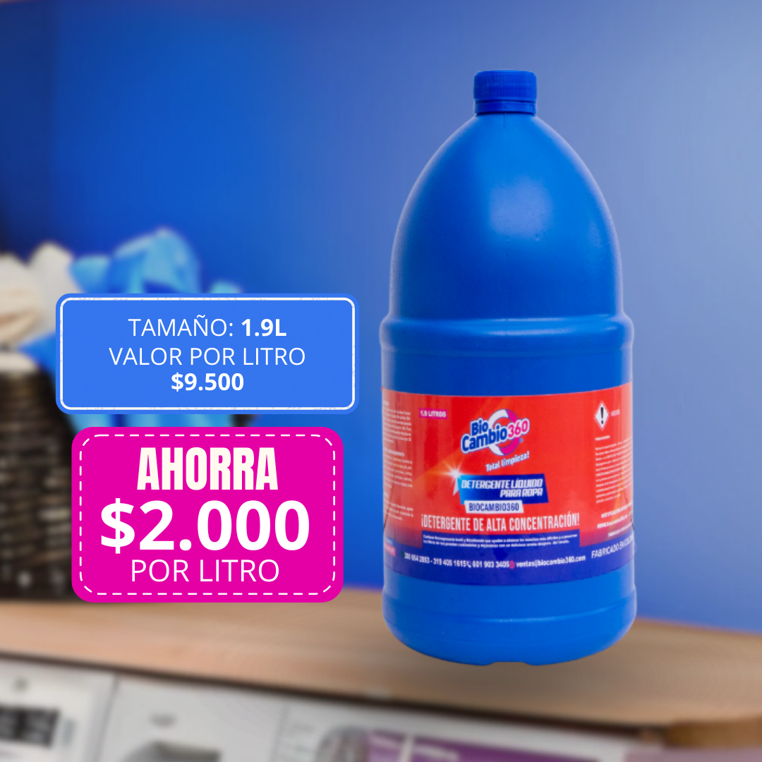 Detergente liquido con bicarbonato