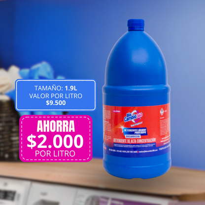 Detergente liquido con bicarbonato