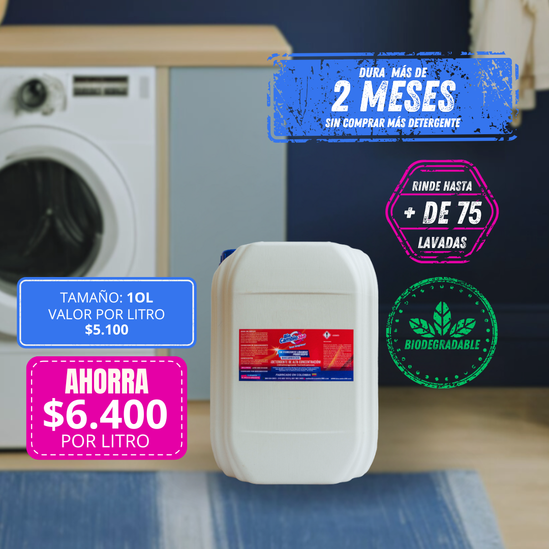Detergente liquido con bicarbonato