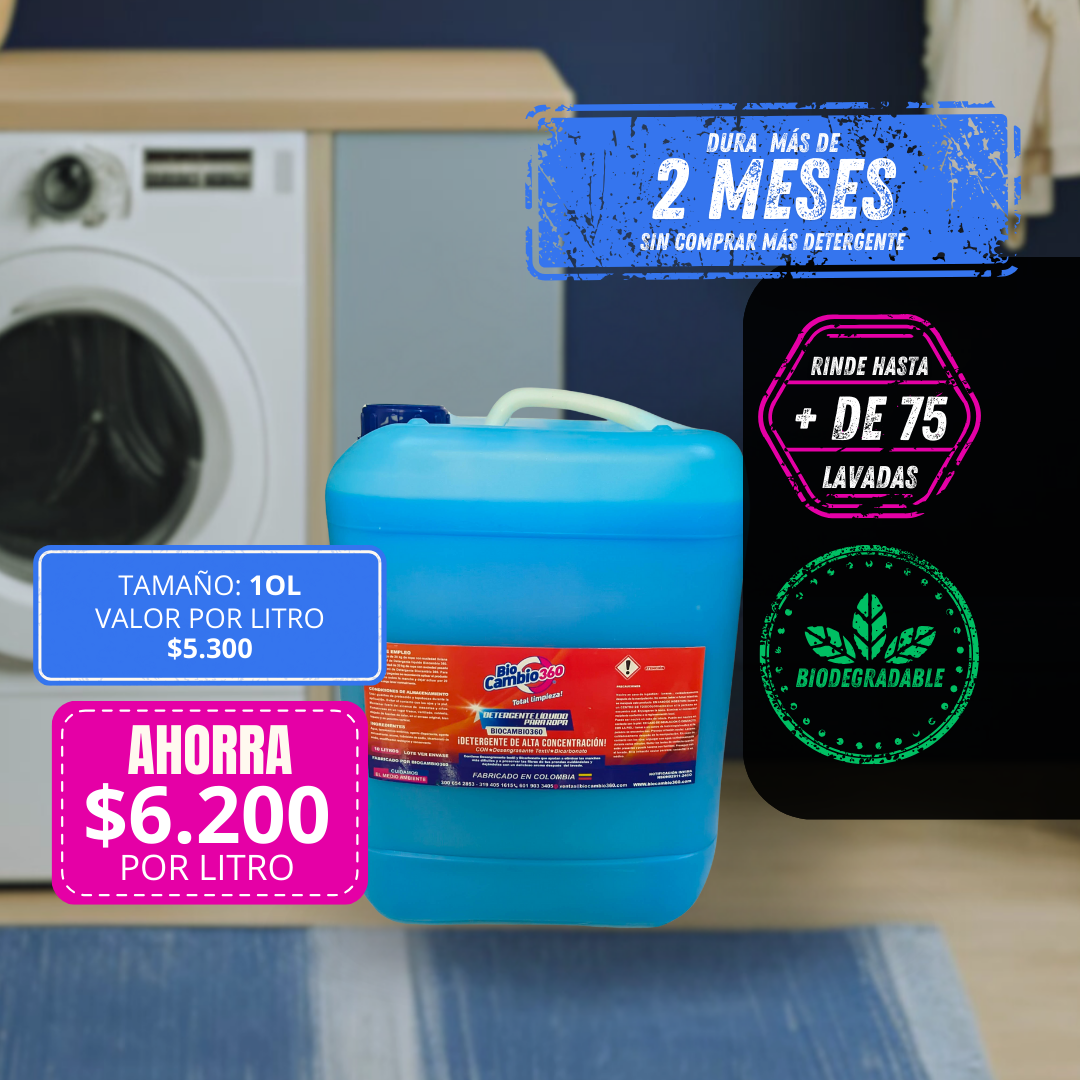 Detergente liquido con bicarbonato