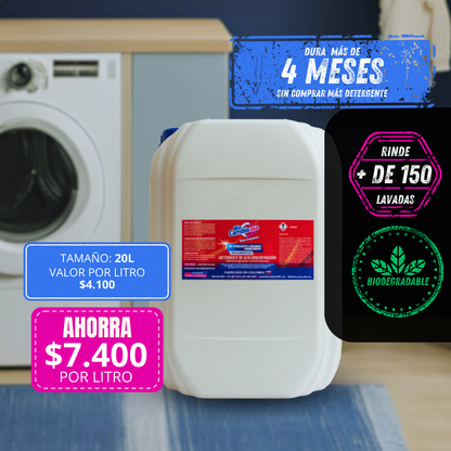 Detergente liquido con bicarbonato