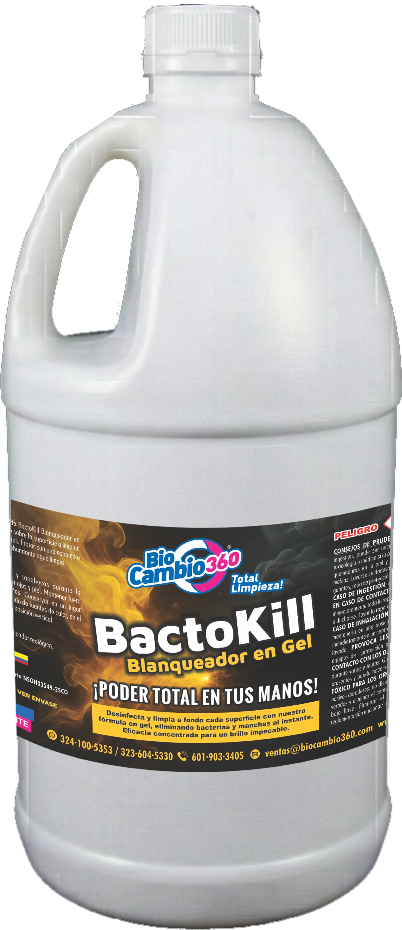 Bactokill - Desinfectante Multisuperficies (Hogar e Industria)