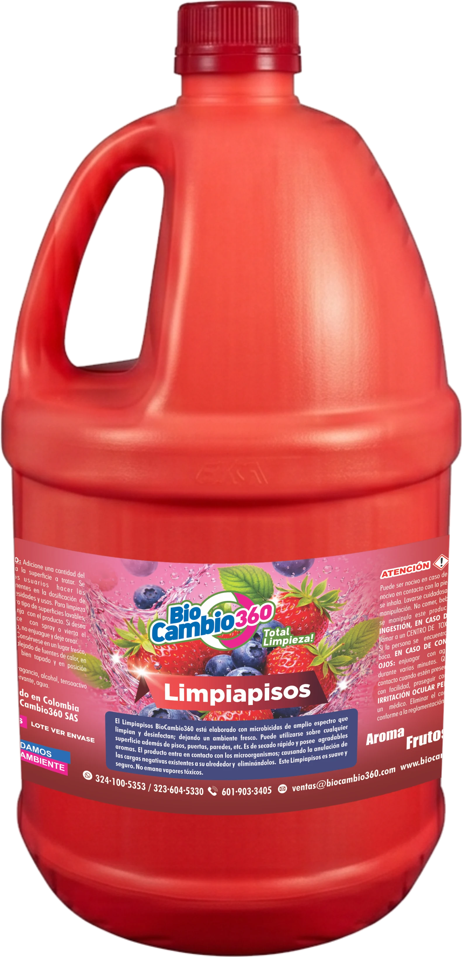 Limpiapisos frutos rojos