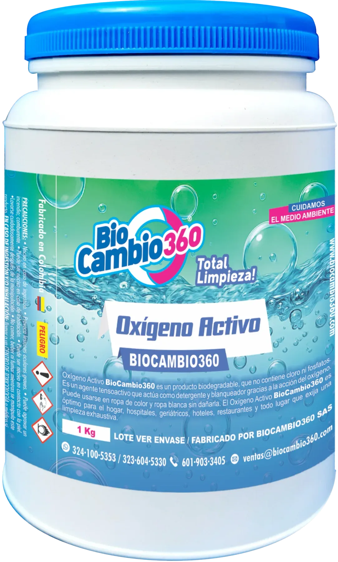 Oxígeno Activo Blanqueador & Desinfectante en Polvo