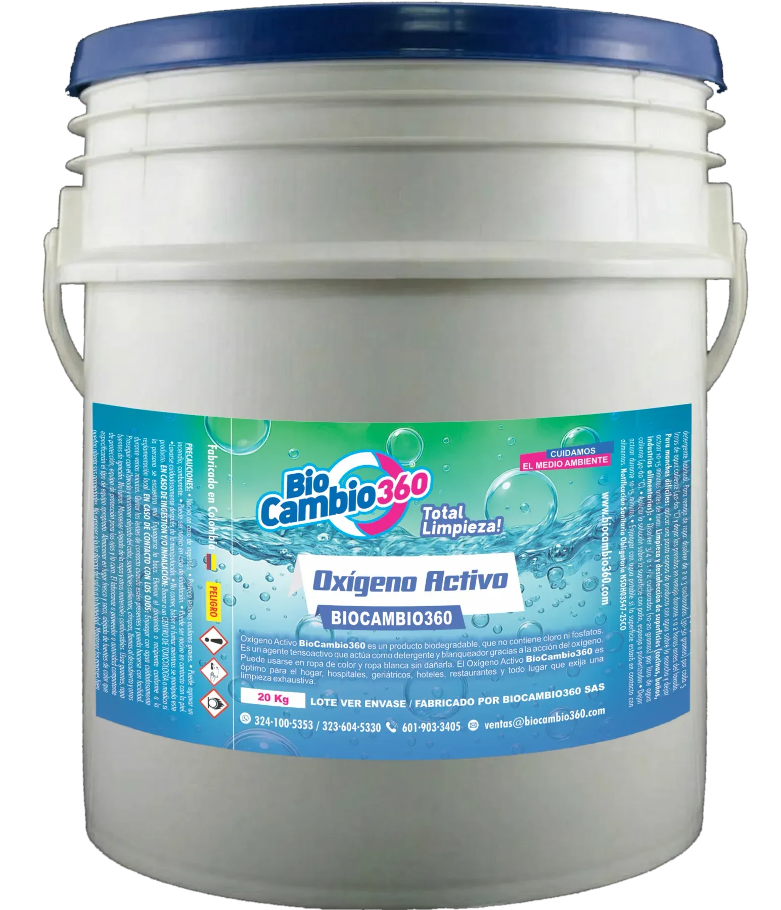 Oxígeno Activo Blanqueador & Desinfectante en Polvo